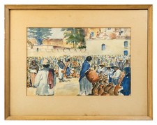 Marketplace in Mexico, Antique